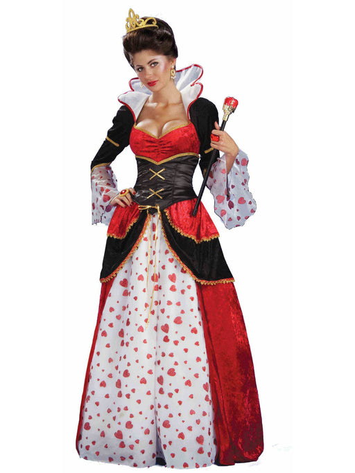 Women's Queen of Hearts Corset Dress - costumesupercenter.com
