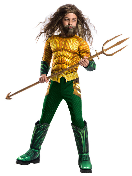 Aquaman Movie Deluxe Child Aquaman Costume - costumesupercenter.com