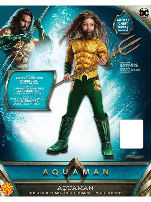 Aquaman Movie Deluxe Child Aquaman Costume - costumesupercenter.com
