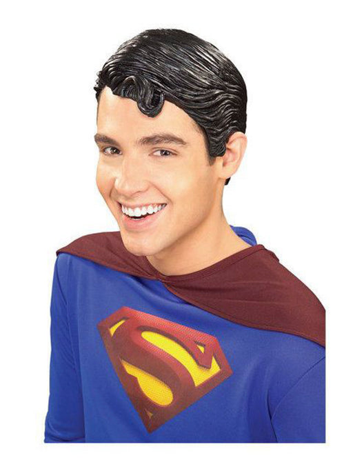 Superman Vinyl Wig Adult - costumesupercenter.com