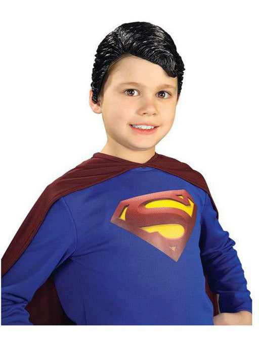 Boys' Vinyl Superman Wig - costumesupercenter.com