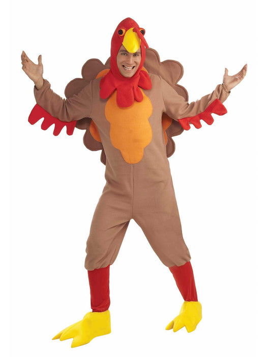 Unisex Adult Fleece Turkey Costume - costumesupercenter.com