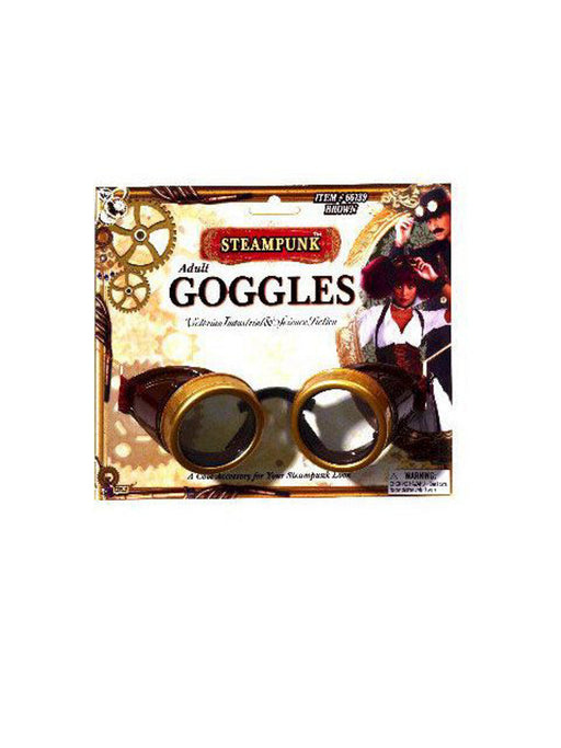 Adult Steampunk Goggles - costumesupercenter.com