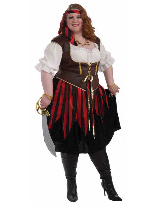 Women's Plus Size Classic Pirate Lady Costume - costumesupercenter.com