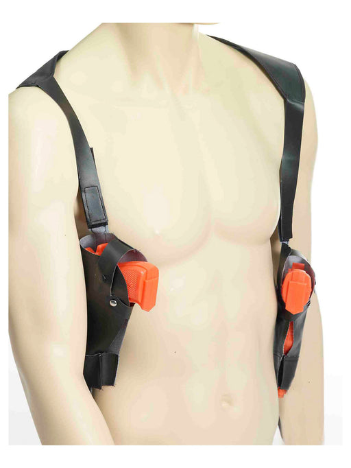 Adult Double Detective Holster and Guns - costumesupercenter.com