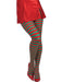 Womens Red and Green Striped Tights - costumesupercenter.com