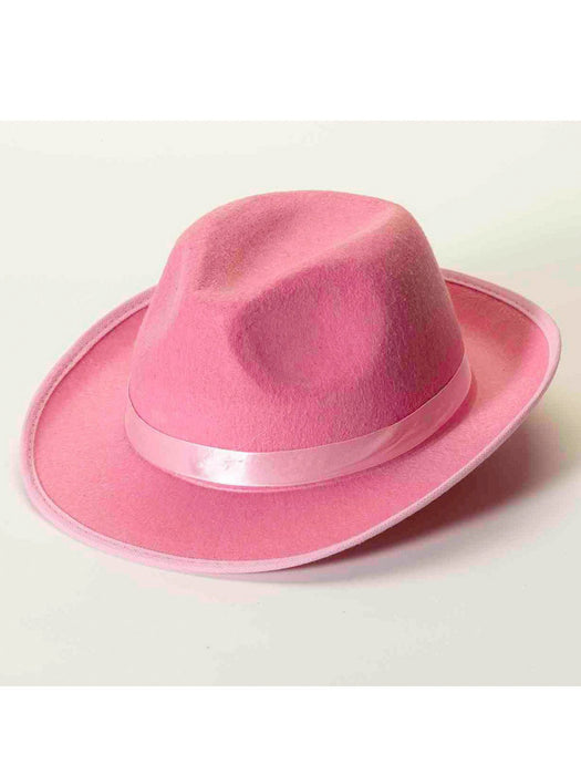 Deluxe Pink Fedora - costumesupercenter.com
