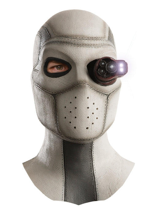Adult Suicide Squad Deadshot Overhead Latex Light Up Mask - costumesupercenter.com