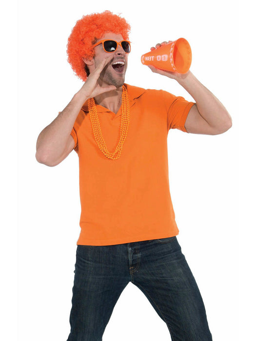 Girl's Orange Cheerleader Kit - costumesupercenter.com
