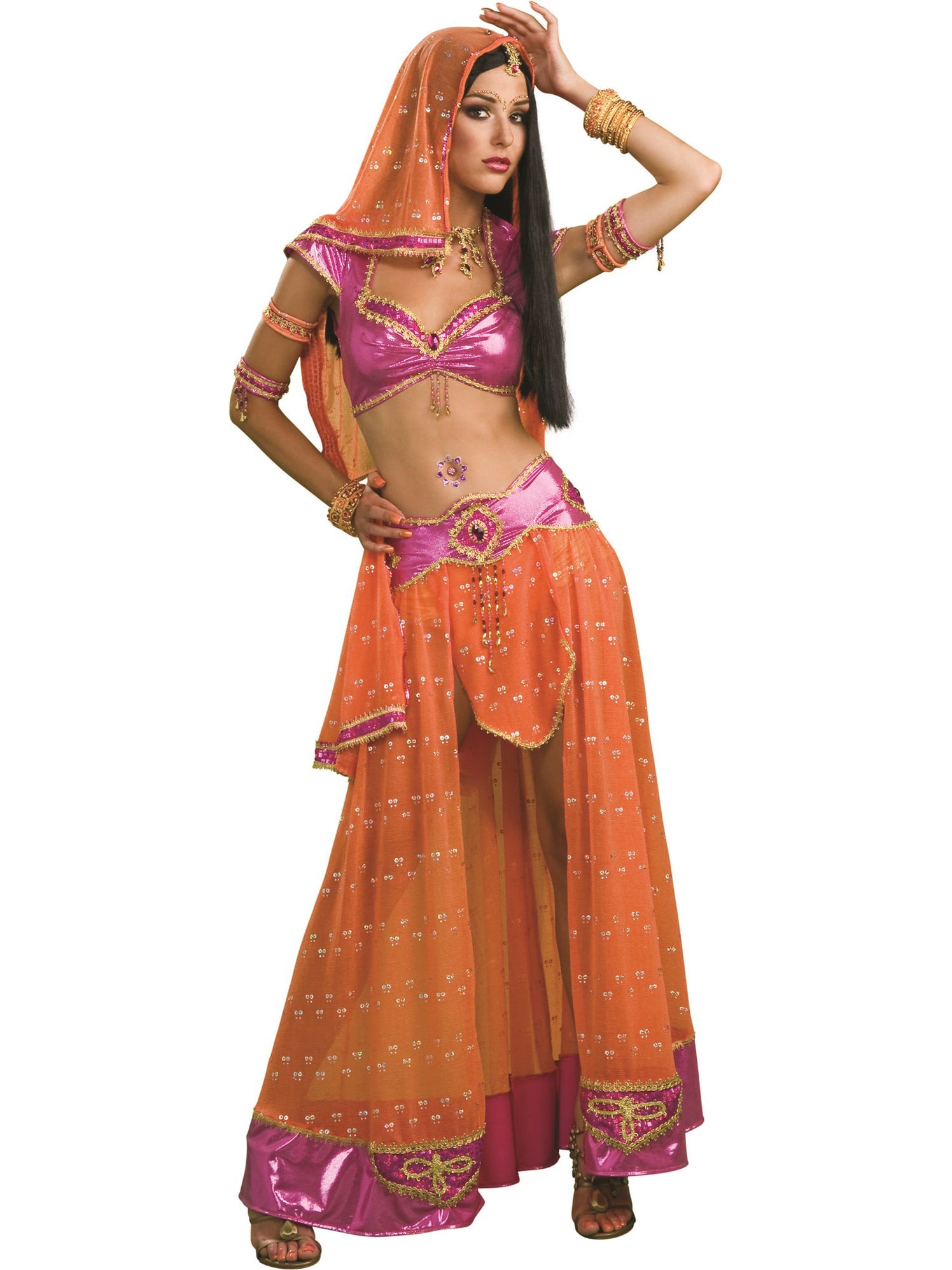 Bollywood Lady Adult Costume Female Uk Size 10 14 main image 0