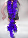 Adult Purple and Black Feather Boa - costumesupercenter.com