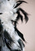 Adult White and Black Feather Boa - costumesupercenter.com