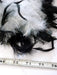 Adult White and Black Feather Boa - costumesupercenter.com