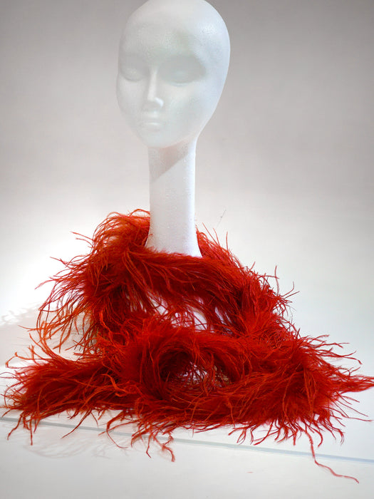 Adult Red Feather Boa - costumesupercenter.com