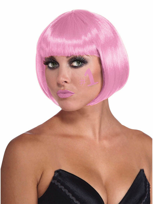 Pink Bob Wig - costumesupercenter.com