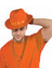 Deluxe Orange Fedora - costumesupercenter.com