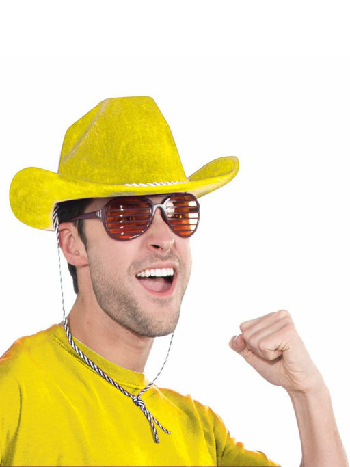 Deluxe Yellow Cowboy Hat - costumesupercenter.com