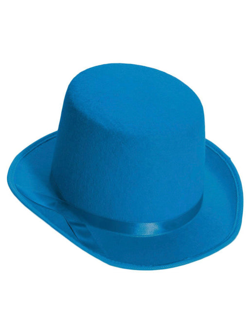 Deluxe Blue Top Hat - costumesupercenter.com