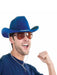 Deluxe Blue Cowboy Hat - costumesupercenter.com