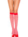 Red and White Striped Socks - costumesupercenter.com