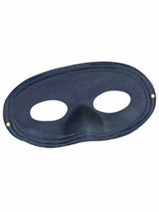 Black Satin Domino Mask - costumesupercenter.com