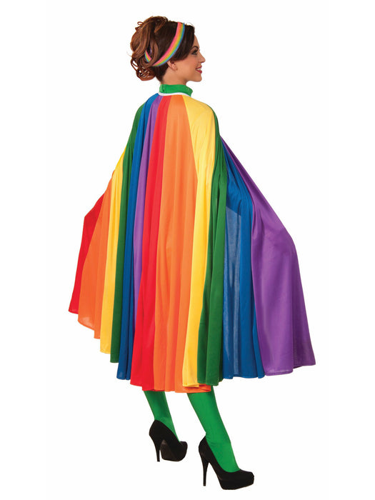 Adult Rainbow Cape - costumesupercenter.com