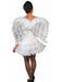 White Feather Angel Wings with Glitter for Adults - costumesupercenter.com