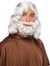 Short White Beard and Moustache Adult - costumesupercenter.com