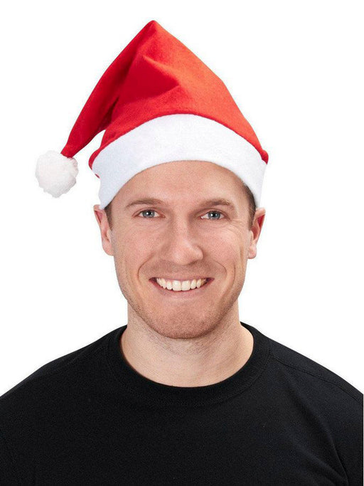 Adult Red Santa Hat - costumesupercenter.com