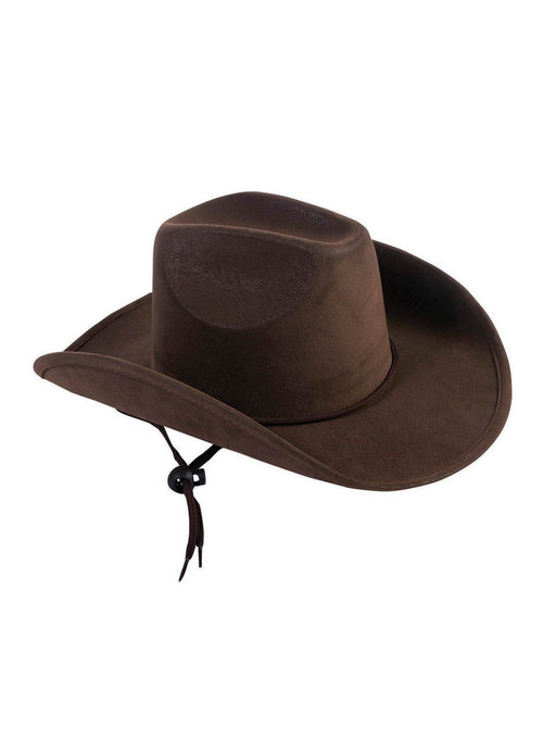 Kids' Brown Suede Cowboy Hat - costumesupercenter.com