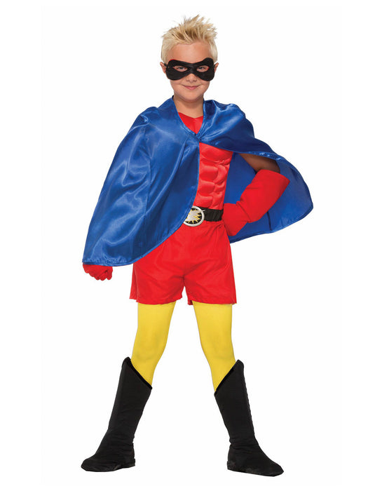 Childrens Super Hero Cape Blue - costumesupercenter.com