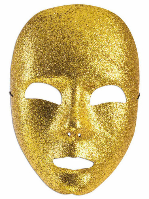 Gold Glitter Mask - costumesupercenter.com