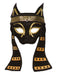 Women's Black and Gold Goddess Bastet Mask - costumesupercenter.com