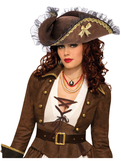brown pirate dress [$115.00]Dark Blue and Brown Steampunk Pirate Lolita Dress with Detachable  Sleeves and Big Bow