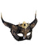 Elegant Faun Black & Gold Mask - costumesupercenter.com