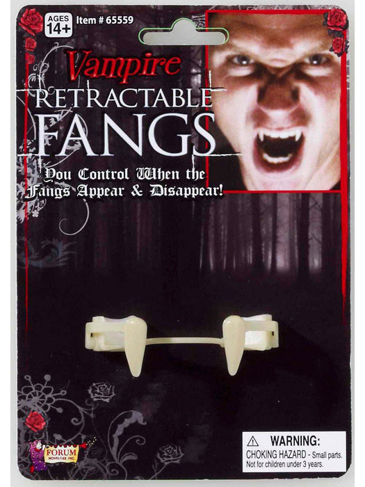 Retractable Vampire Fangs Adult - costumesupercenter.com