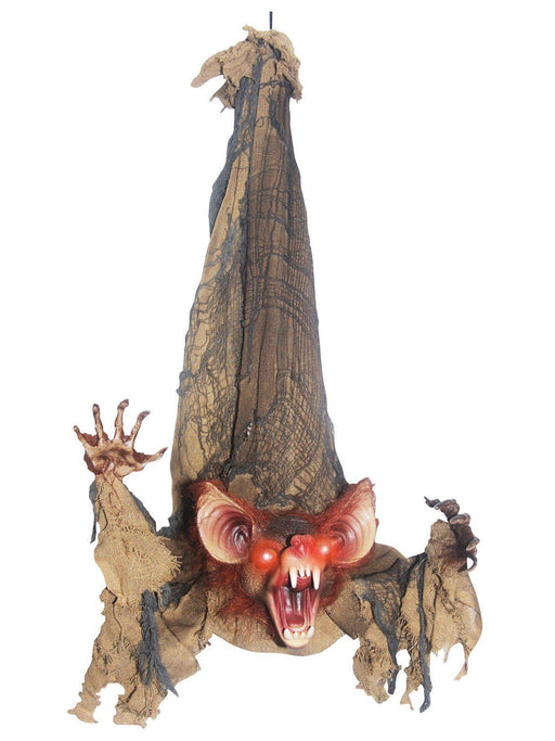 Creepy Hanging Bat Animated Prop - costumesupercenter.com