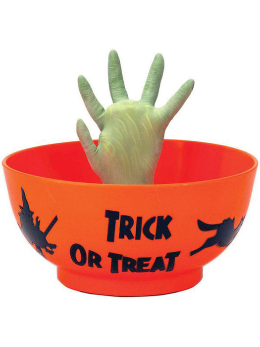 Animated Witch Hand Candy Bowl - costumesupercenter.com