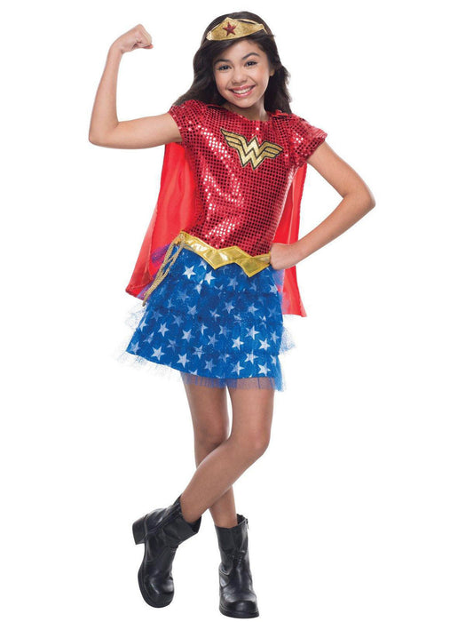 Baby/Toddler Justice League Wonder Woman Costume - costumesupercenter.com