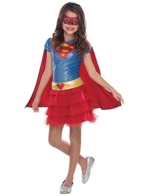 DC Comics Toddler Supergirl Sequin Costume - costumesupercenter.com