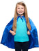 Solid Blue Cape - costumesupercenter.com