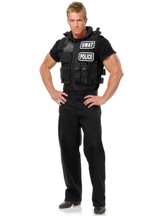 Mens SWAT Team Vest Costume - costumesupercenter.com