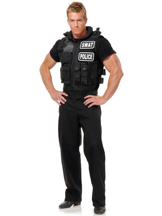 Mens SWAT Team Vest Costume — Costume Super Center