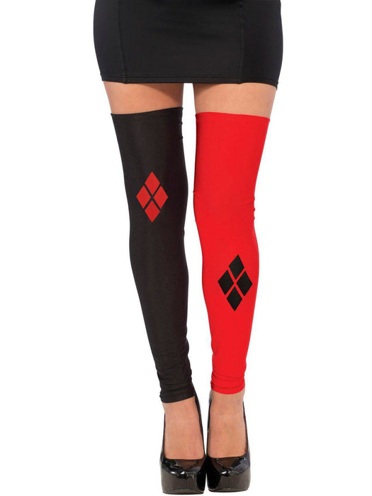 Harley Quinn Womens Thigh High Stockings - costumesupercenter.com