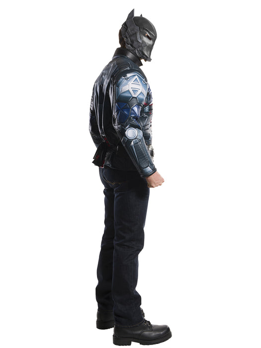 Men's Batman: Arkham City Muscle Chest Costume Top, Belt and Mask Set - costumesupercenter.com