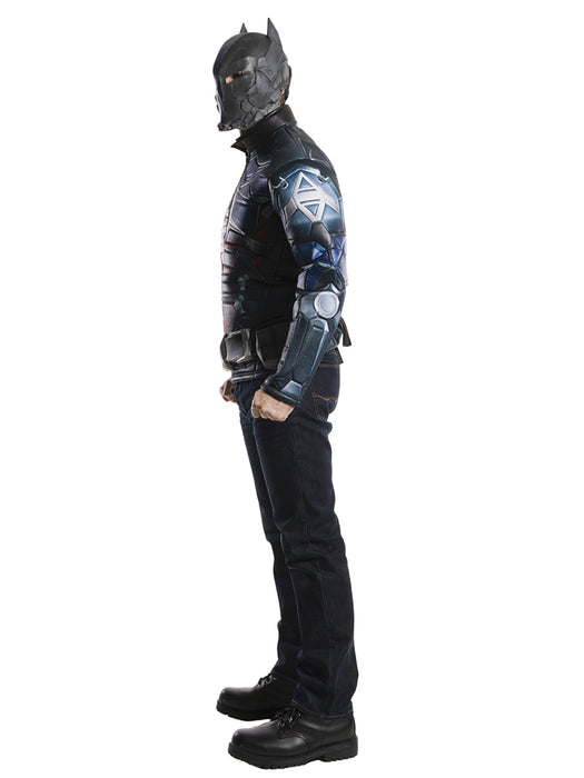 Men's Batman: Arkham City Muscle Chest Costume Top, Belt and Mask Set - costumesupercenter.com