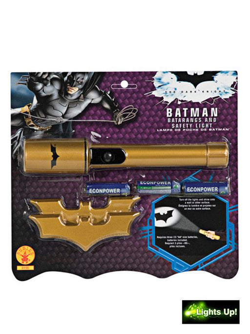 Boys' The Dark Knight Batman Batarangs and Safety Light - costumesupercenter.com