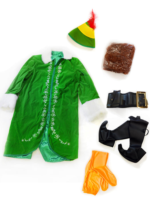 Men's Elf Buddy the Elf Costume - Deluxe - costumesupercenter.com