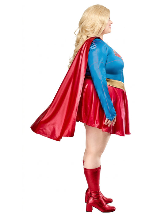 Women's Plus Size Supergirl TV Series Costume - costumesupercenter.com