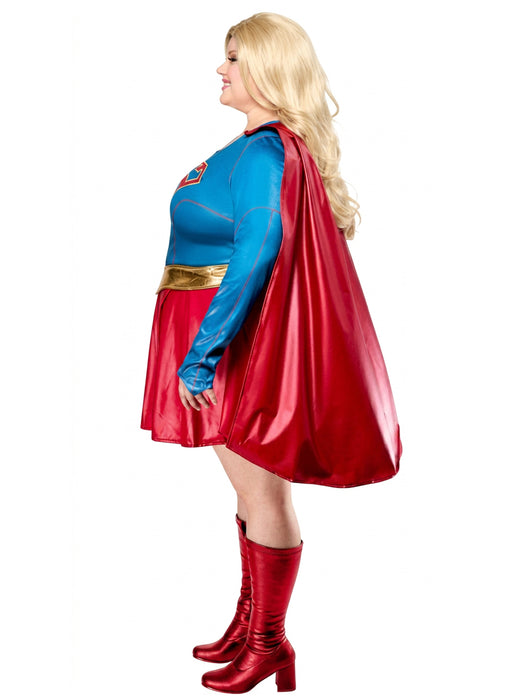 Women's Plus Size Supergirl TV Series Costume - costumesupercenter.com